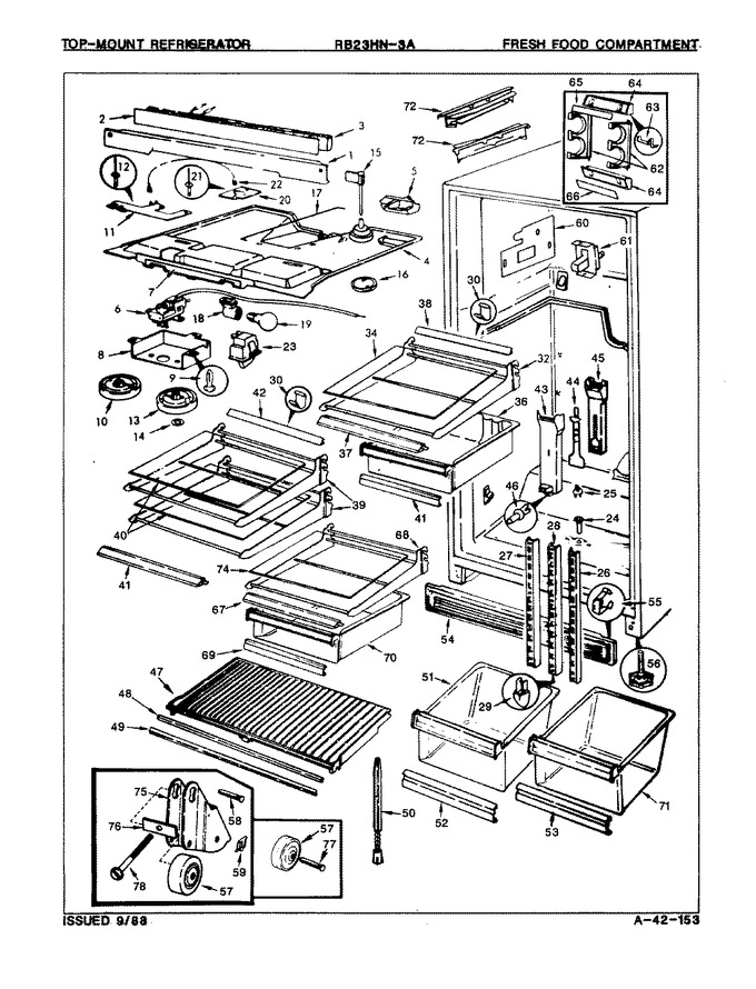 Diagram for RB23HA-3A (BOM: 8C70A)