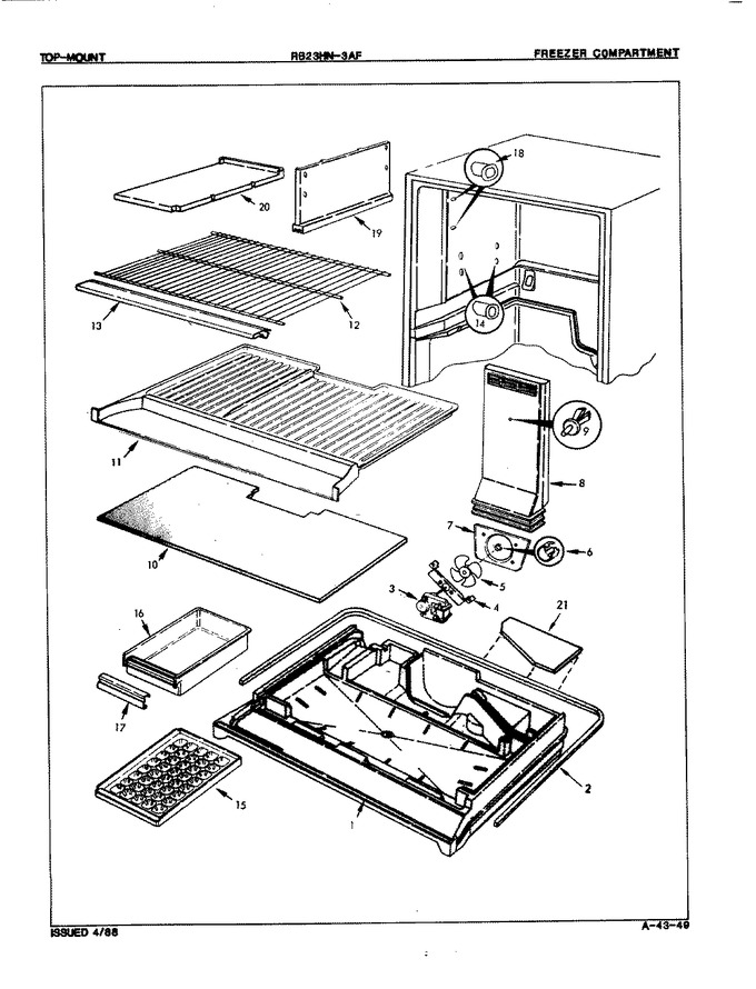 Diagram for RB23HA-3AF (BOM: 7D35A)