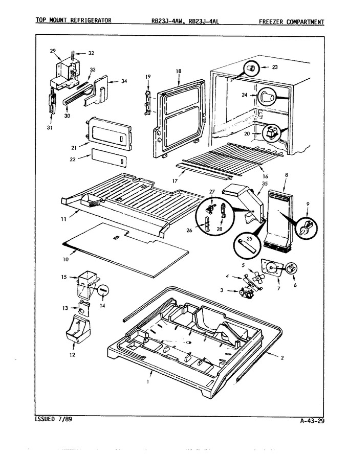 Diagram for RB23JA-4AL (BOM: 9A36B)