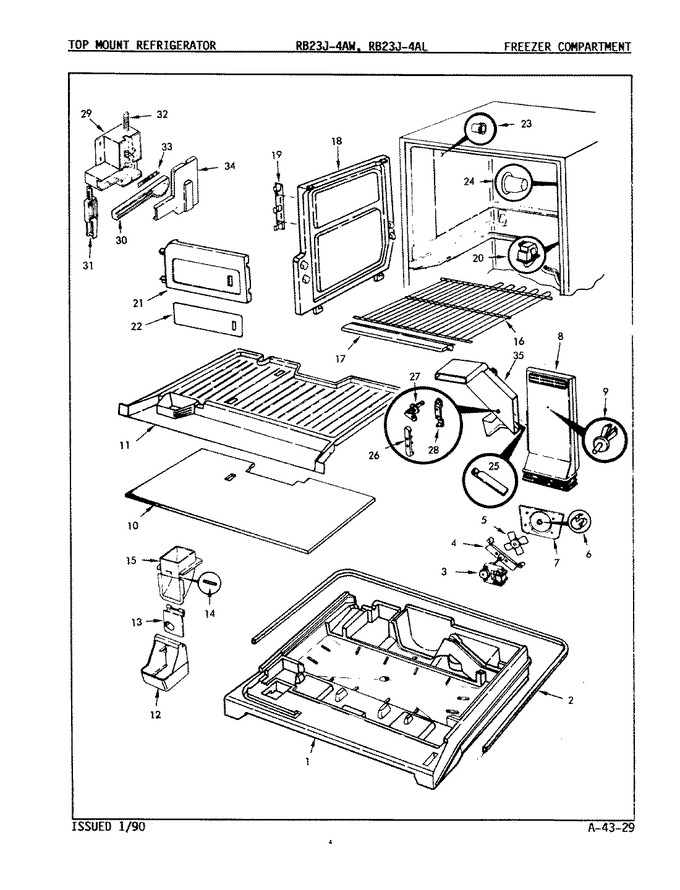 Diagram for RB23JN-4AW (BOM: 9A87B)