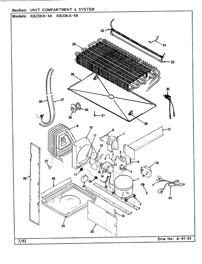 Diagram for RB23KA-4A (BOM: BG94A)