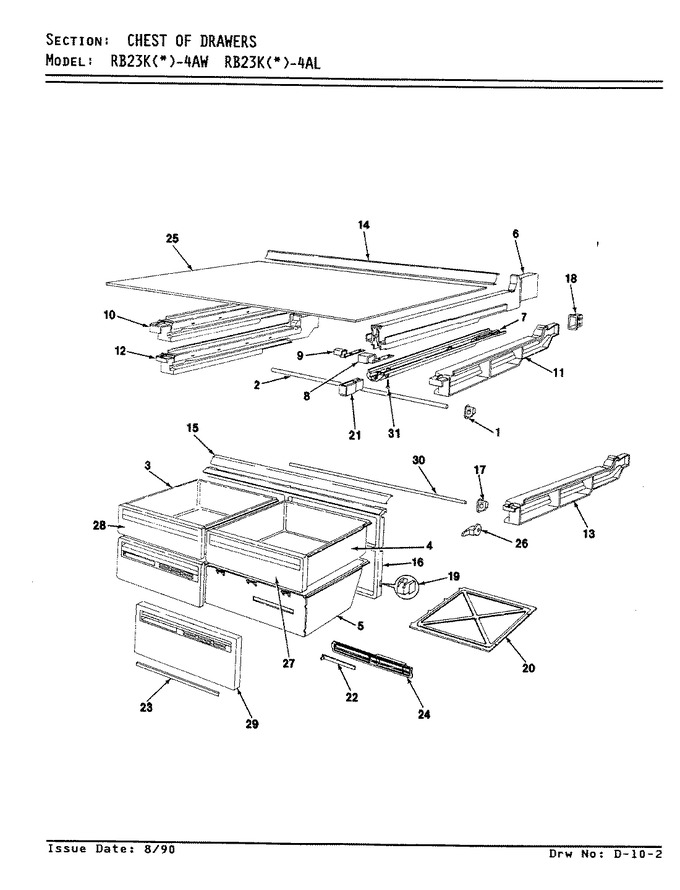 Diagram for RB23KN-4AW (BOM: AG97B)