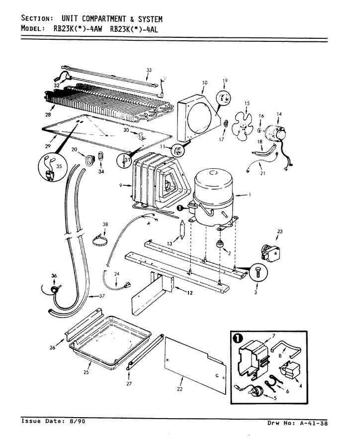 Diagram for RB23KA-4AW (BOM: AG97B)