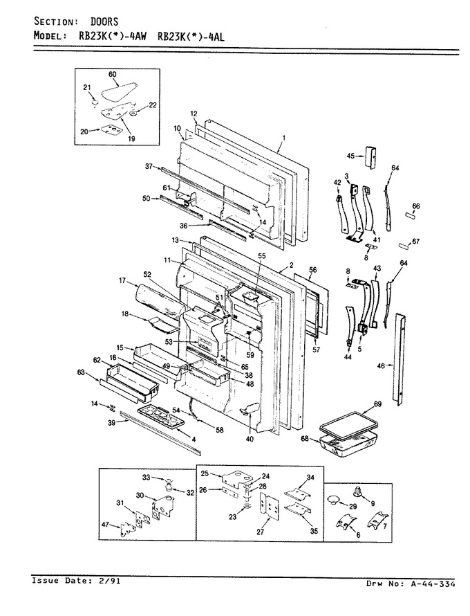 Diagram for RB23KA-4AL (BOM: AG96C)