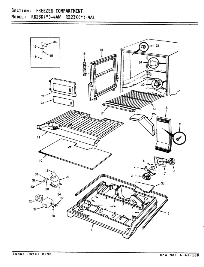 Diagram for RB23KN-4AL (BOM: AG96C)