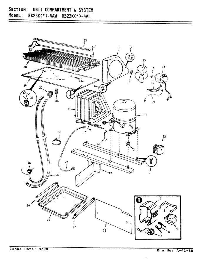 Diagram for RB23KA-4AL (BOM: AG99C)