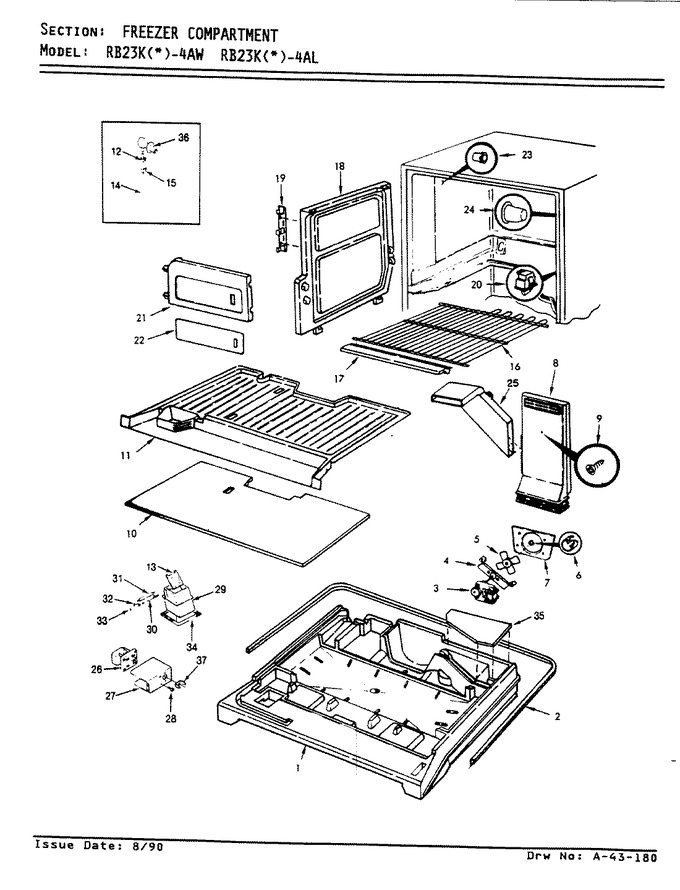 Diagram for RB23KA-4AL (BOM: BG96A)
