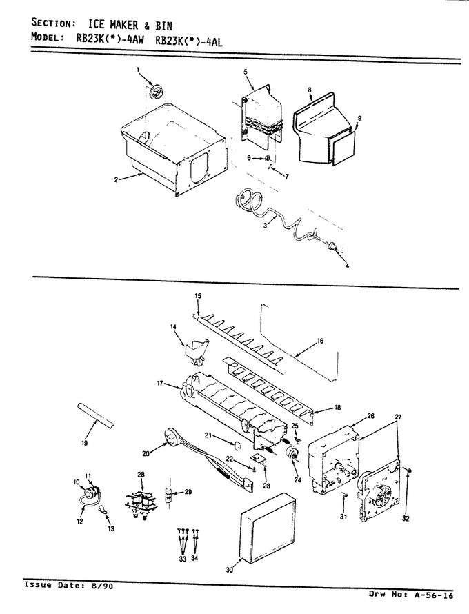 Diagram for RB23KA-4AL (BOM: BG96A)