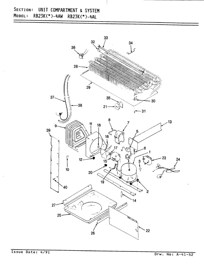 Diagram for RB23KN-4AL (BOM: BG96A)
