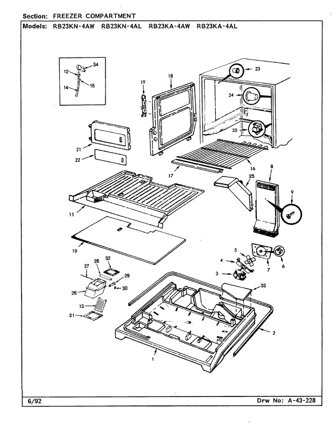 Diagram for RB23KN-4AL (BOM: BG96B)