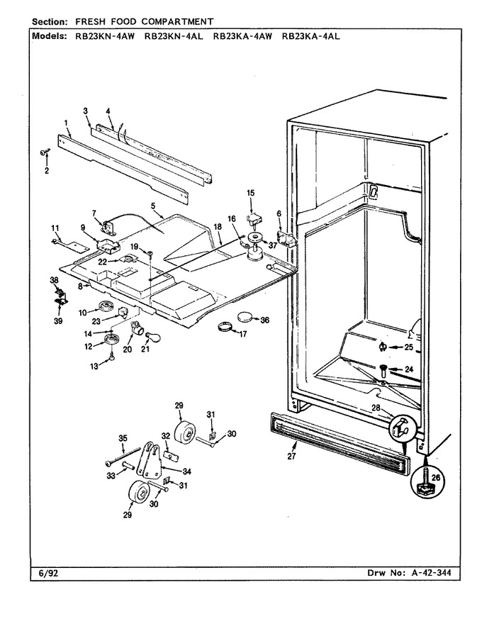 Diagram for RB23KA-4AL (BOM: BG99B)