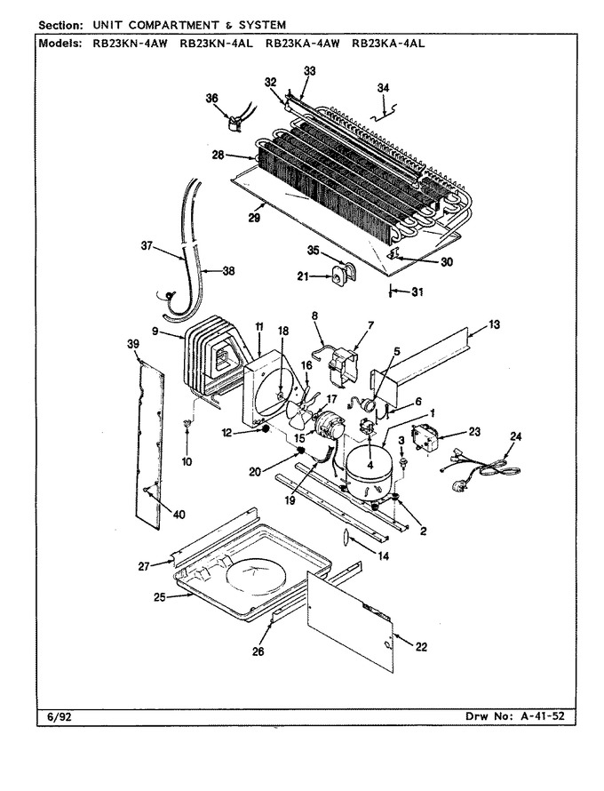 Diagram for RB23KA-4AL (BOM: BG99B)