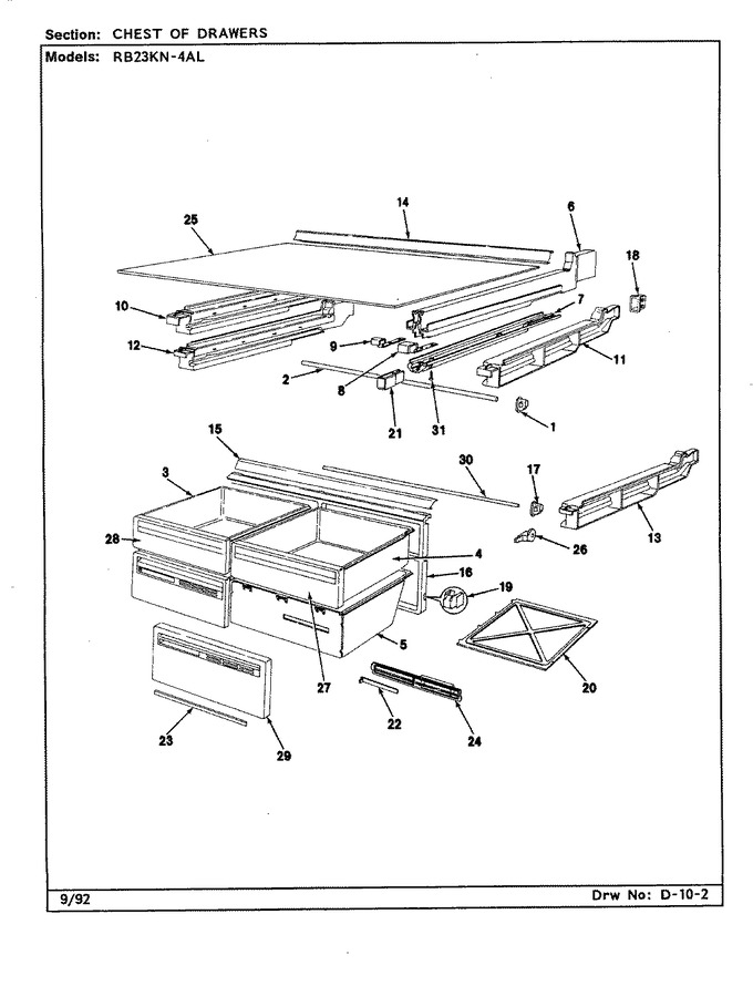 Diagram for RB23KA-4AL (BOM: CG99A)