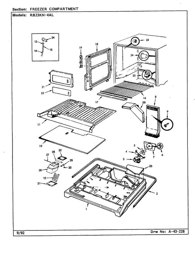Diagram for RB23KN-4AL (BOM: CG96A)
