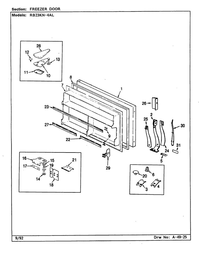 Diagram for RB23KA-4AL (BOM: CG99A)