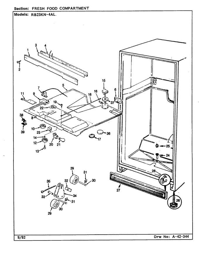 Diagram for RB23KN-4AL (BOM: CG96A)