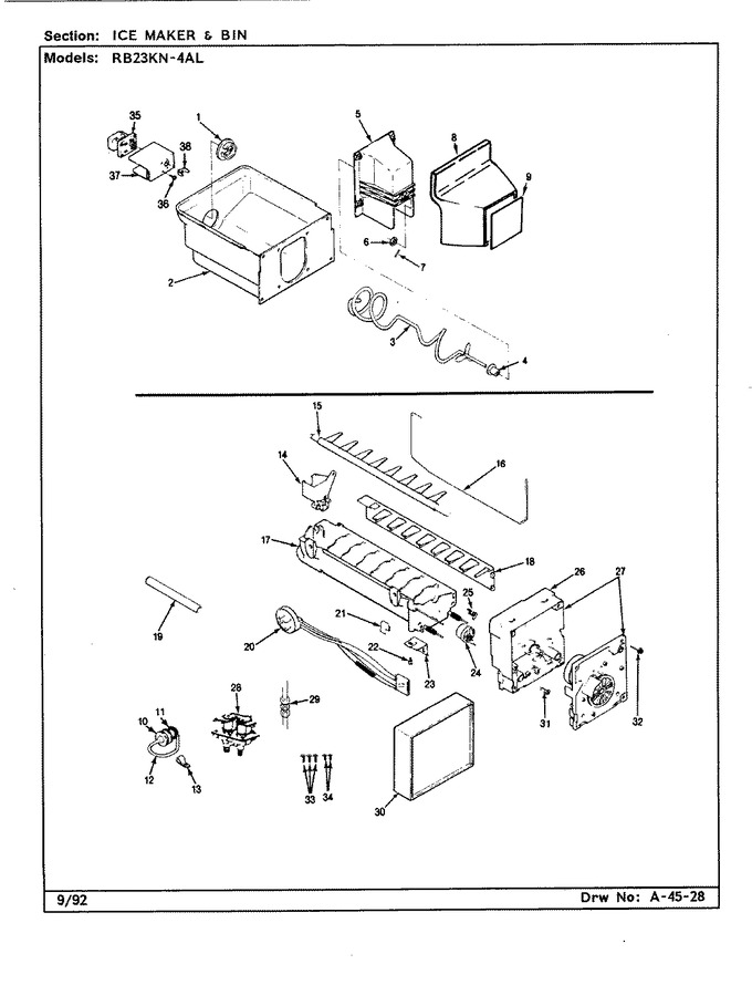 Diagram for RB23KN-4AL (BOM: CG96A)