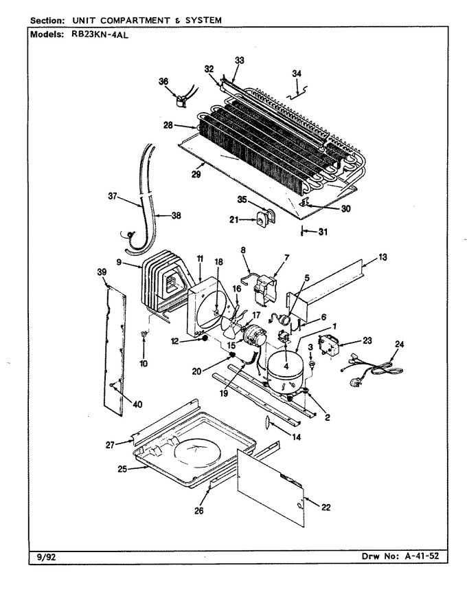 Diagram for RB23KA-4AL (BOM: CG99A)