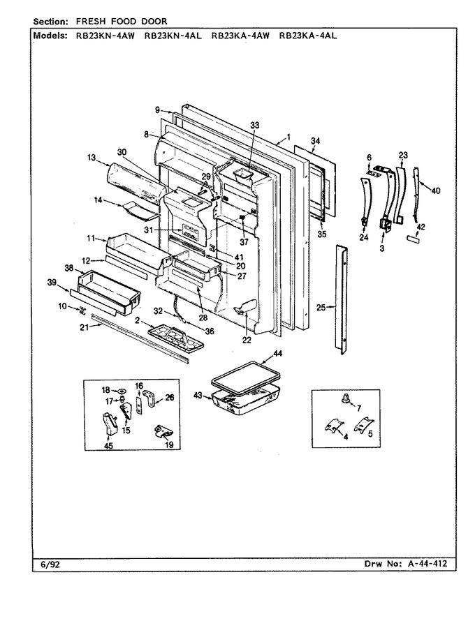 Diagram for RB23KA-4AW (BOM: BG98B)