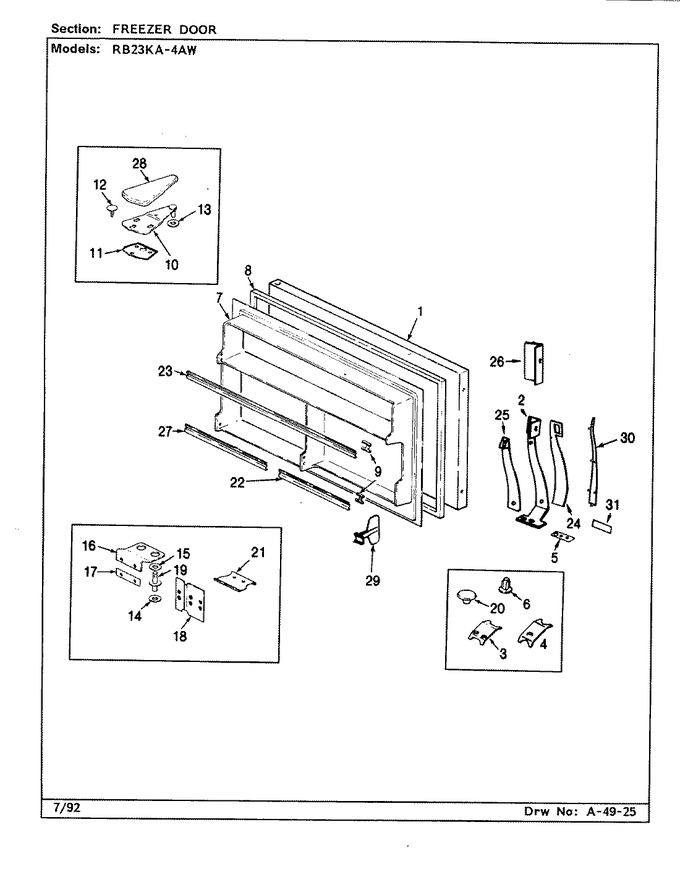 Diagram for RB23KA-4AW (BOM: BG98C)
