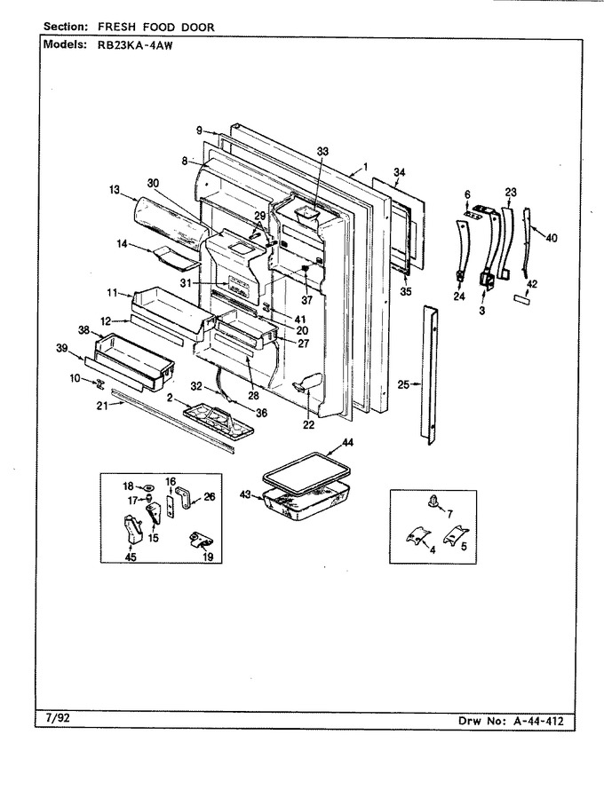 Diagram for RB23KN-4AW (BOM: BG98C)