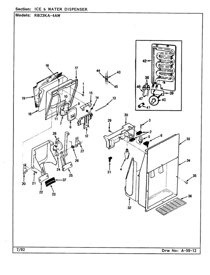 Diagram for RB23KA-4AW (BOM: BG98C)