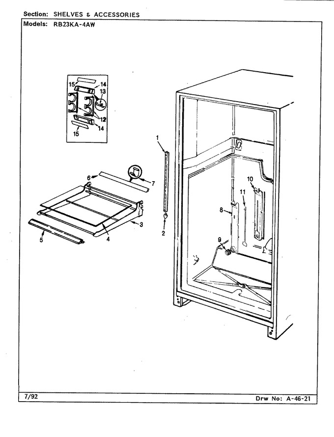 Diagram for RB23KA-4AW (BOM: BG98C)