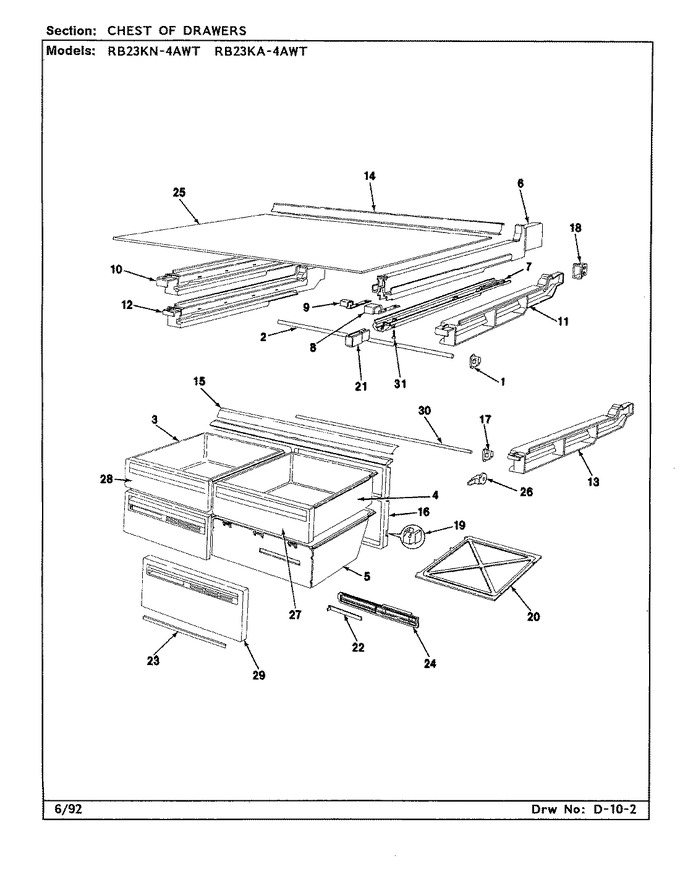 Diagram for RB23KA4AWT (BOM: CL82A)