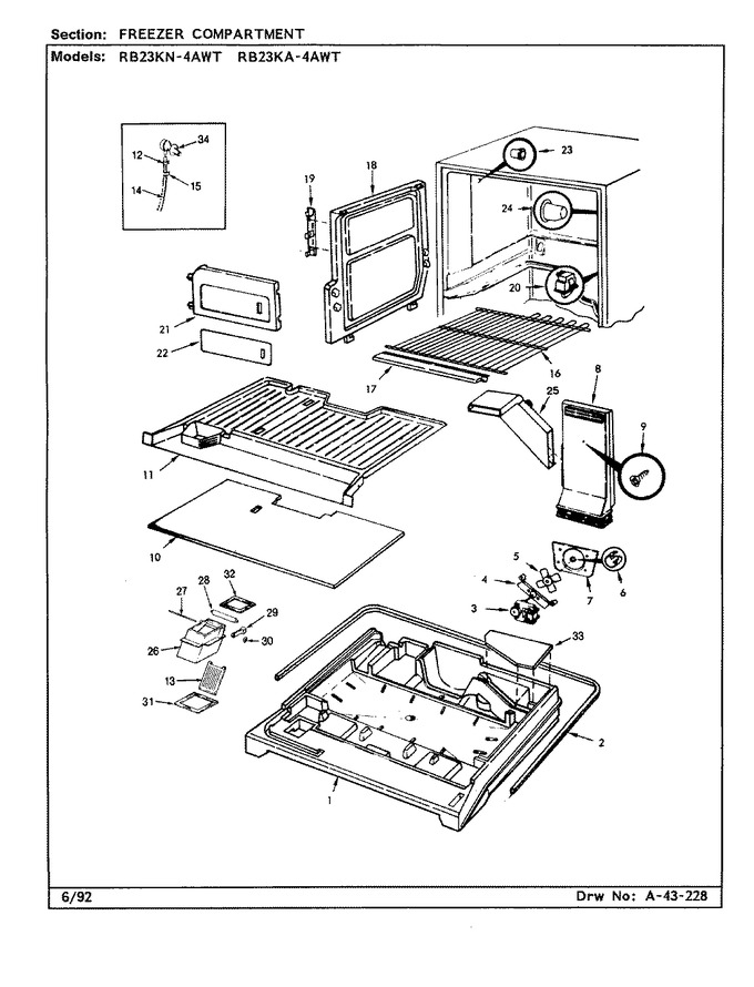 Diagram for RB23KN4AWT (BOM: CL81A)