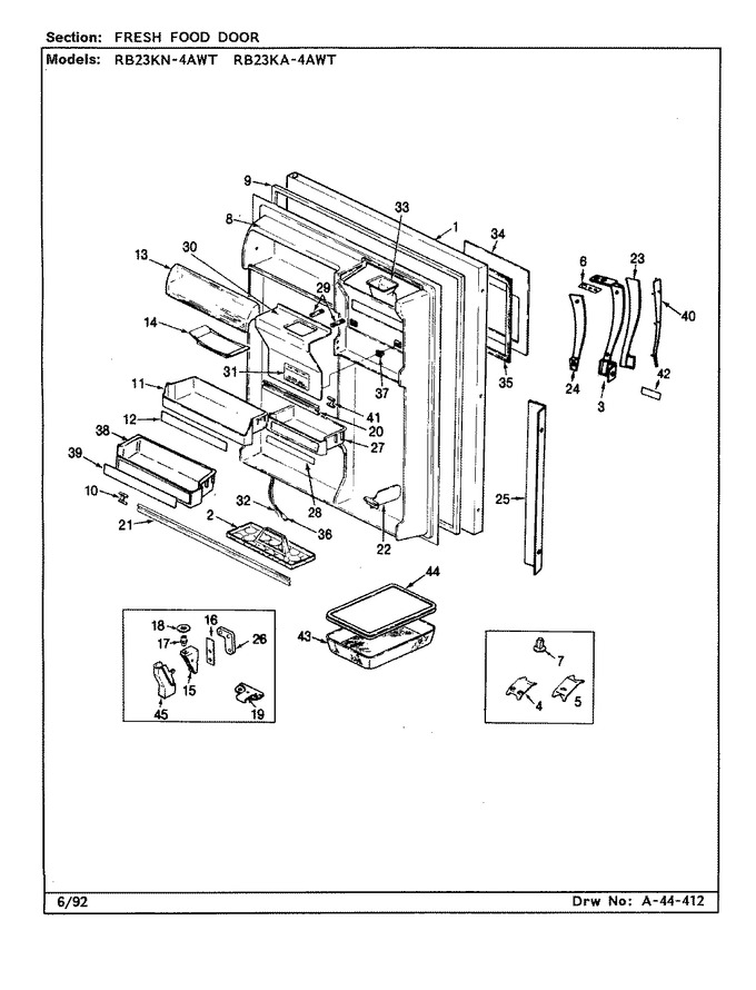Diagram for RB23KN4AWT (BOM: CL81A)