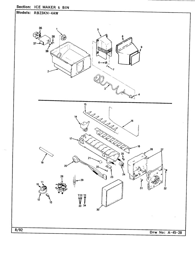 Diagram for RB23KN-4AW (BOM: CG97A)