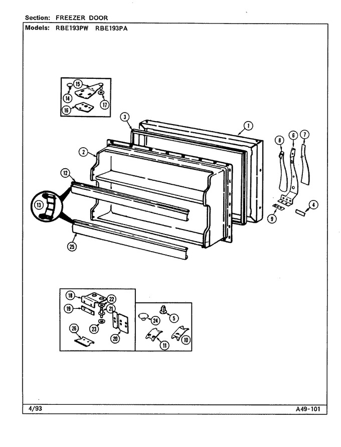 Diagram for RBE193PA (BOM: DG63A)