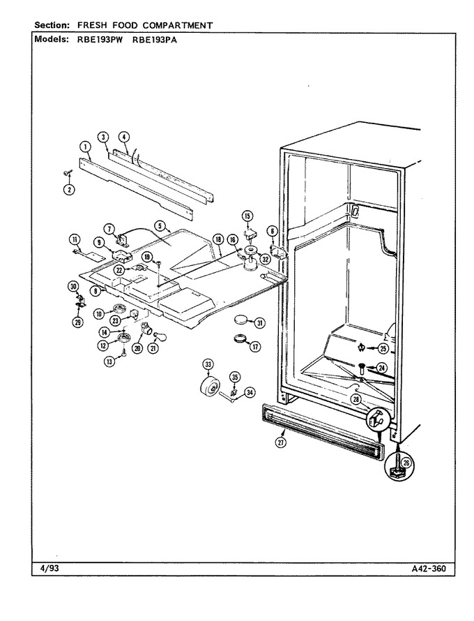 Diagram for RBE193PA (BOM: DG63A)