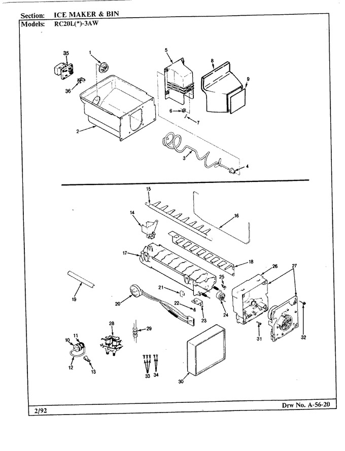 Diagram for RC20LN-3AW (BOM: BS10C)