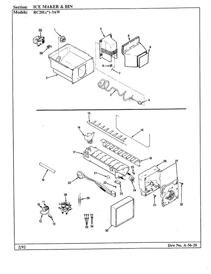 Diagram for RC20LN-3AW (BOM: BS10C)