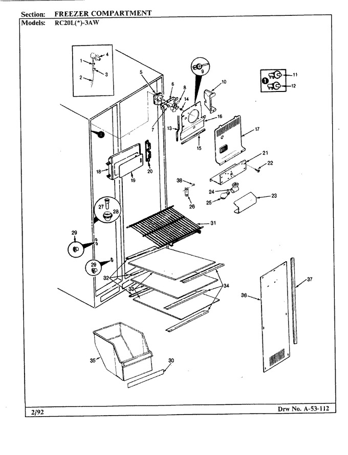 Diagram for RC20LN-3AW (BOM: BS10C)