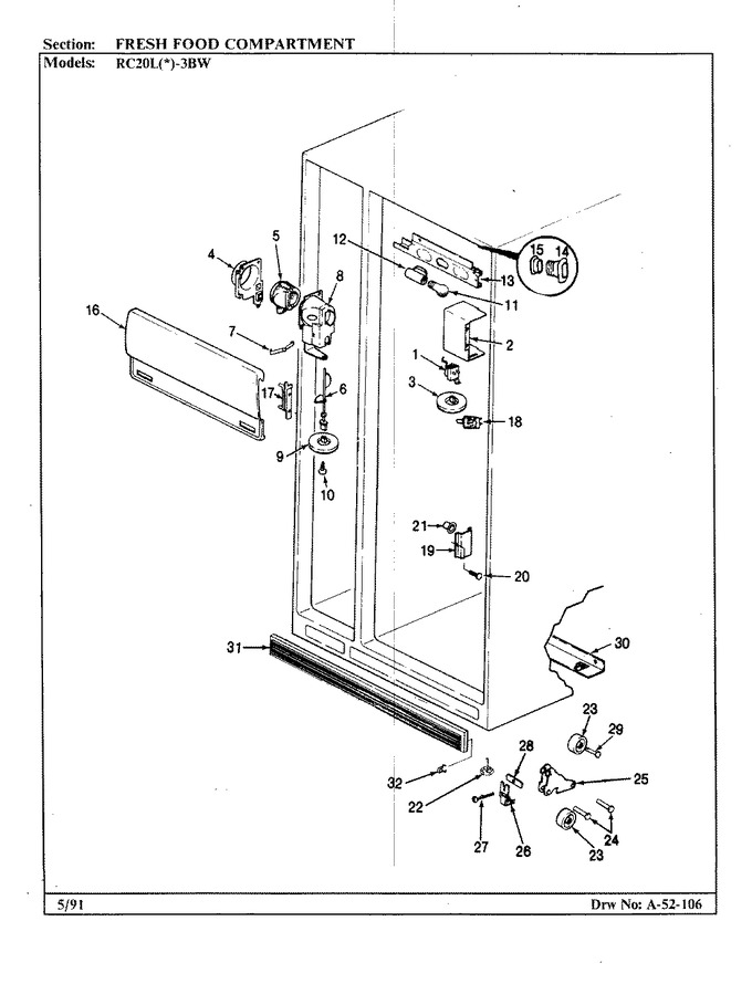 Diagram for RC20LA-3BW (BOM: BS08A)
