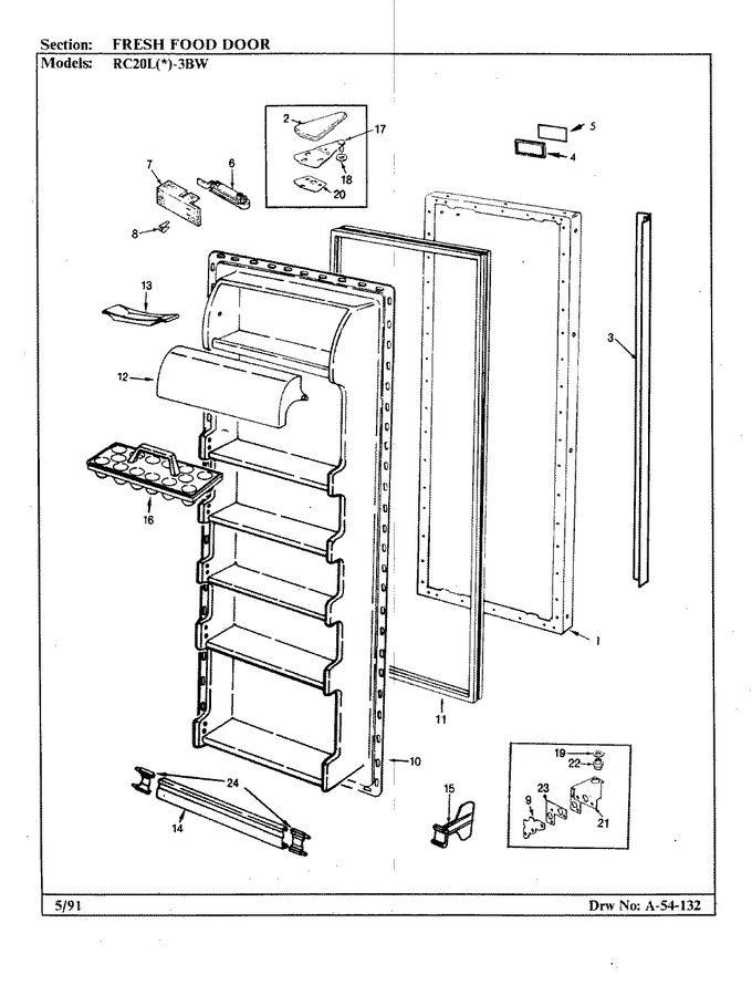 Diagram for RC20LA-3BW (BOM: BS08A)