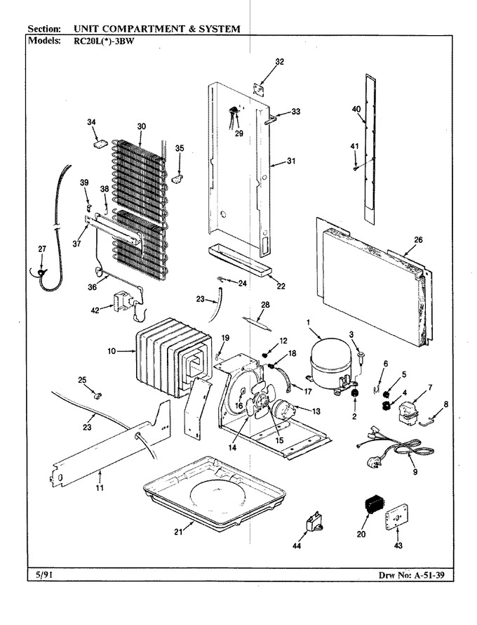 Diagram for RC20LA-3BW (BOM: BS08A)