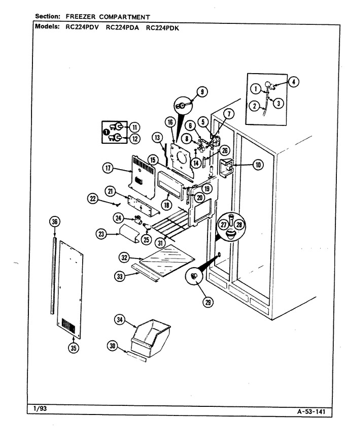 Diagram for RC224PDV (BOM: DS32A)