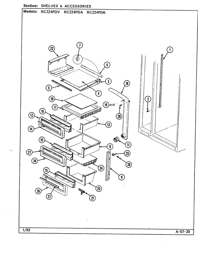 Diagram for RC224PDV (BOM: DS32A)