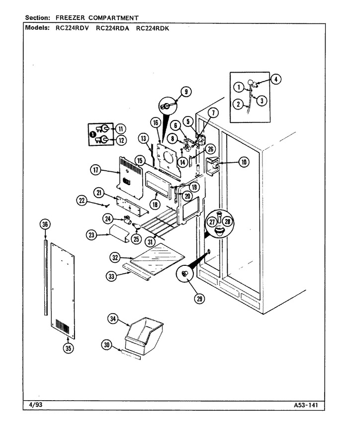 Diagram for RC224RDA (BOM: DS37B)