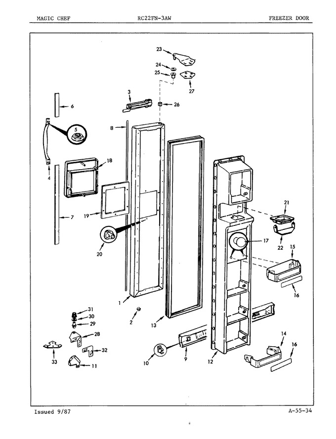 Diagram for RC22FA-3AW (BOM: 5N57A)