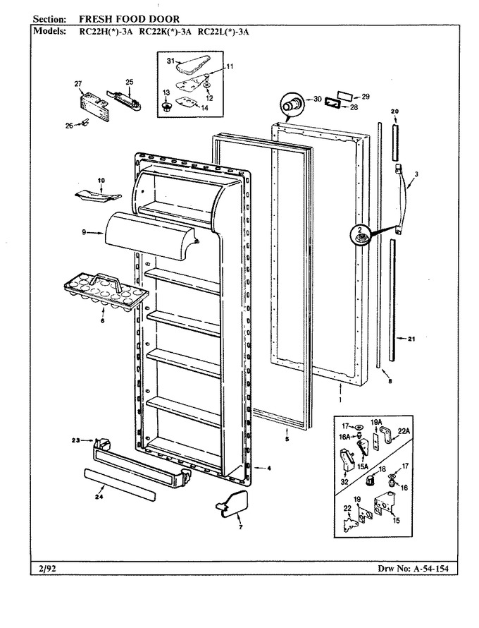 Diagram for RC22HN-3A (BOM: 9S01A)