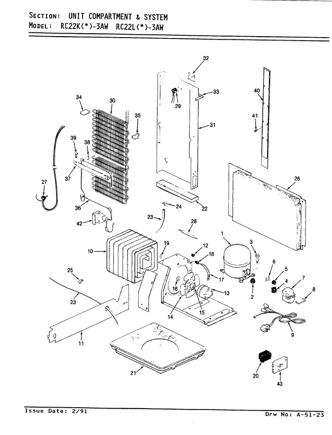 Diagram for RC22KA-3AW (BOM: AS31A)
