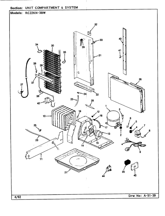 Diagram for RC22KN-3BW (BOM: CS35A)