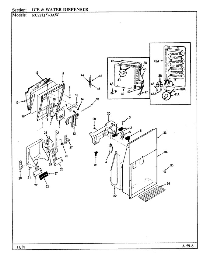 Diagram for RC22LA-3AW (BOM: BS31C)