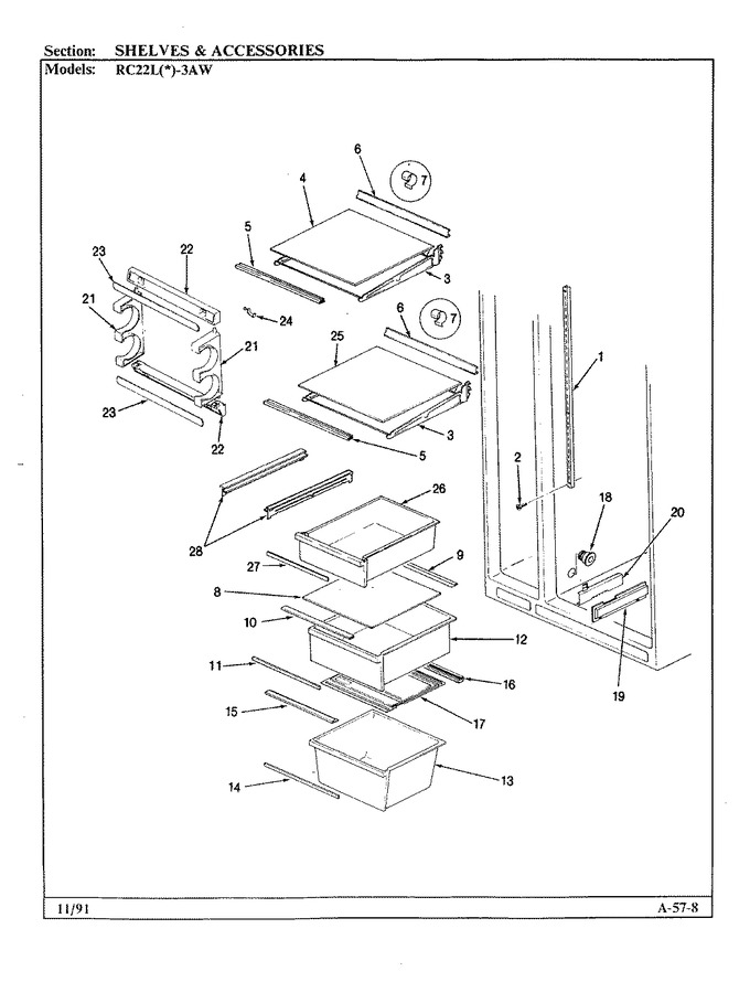 Diagram for RC22LA-3AW (BOM: BS32C)