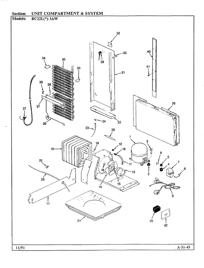 Diagram for RC22LA-3AW (BOM: BS32C)