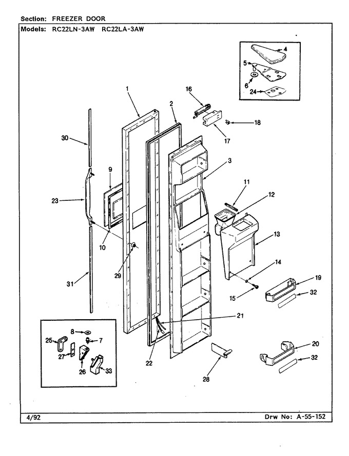 Diagram for RC22LA-3AW (BOM: CS32A)